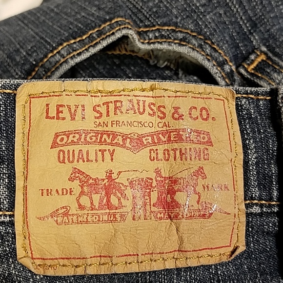 Levis 550 Relaxed Bootcut Blue Jeans Size 16 - Picture 6 of 6